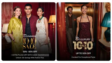 Business News | Make Every Festive Pick a 10.10 with Tata CLiQ's Flagship Festive Sale