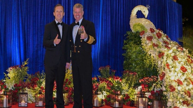 World News | US Ambassador Gor Hosts Pacific Command Chief Admiral Paparo During India Visit to Advance Defence Ties