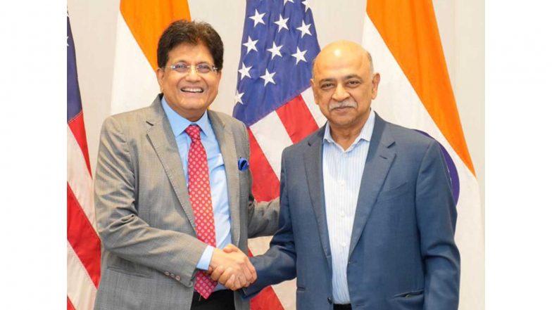 Business News | Piyush Goyal Discusses Fresh Investment Opportunities, Deeper Business Ties with Global Firms in US