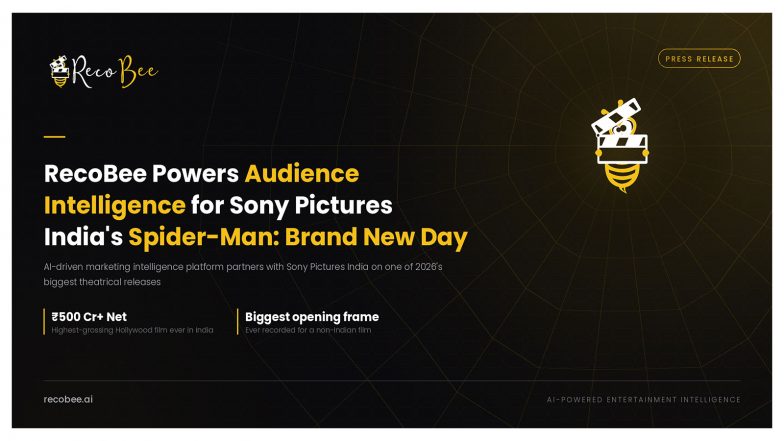 Business News | RecoBee Powers Audience Intelligence for Sony Pictures India's Spider-Man: Brand New Day