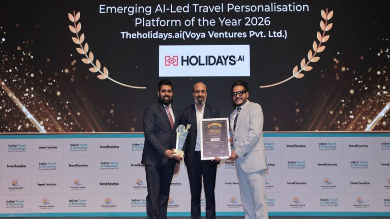 Business News | Theholidays.ai Recognised as Emerging AI-Led Travel Personalisation Platform of the Year 2026