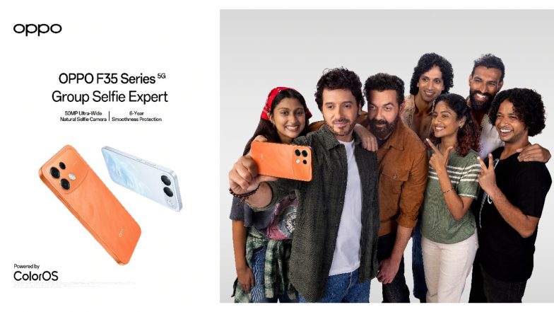 Business News | OPPO India Unveils ‘Jitna Bada Dil, Utni Badi Selfie’ Campaign Ft. Bobby Deol and Divyenndu Sharma Ahead of the OPPO F35 Series Launch