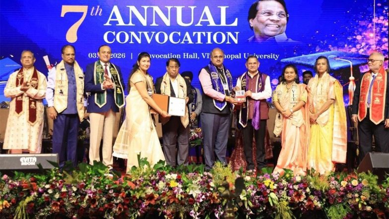 Business News | VIT Bhopal University Conducts 7th Annual Convocation, Confers Degrees on 3,571 Graduates Across Disciplines