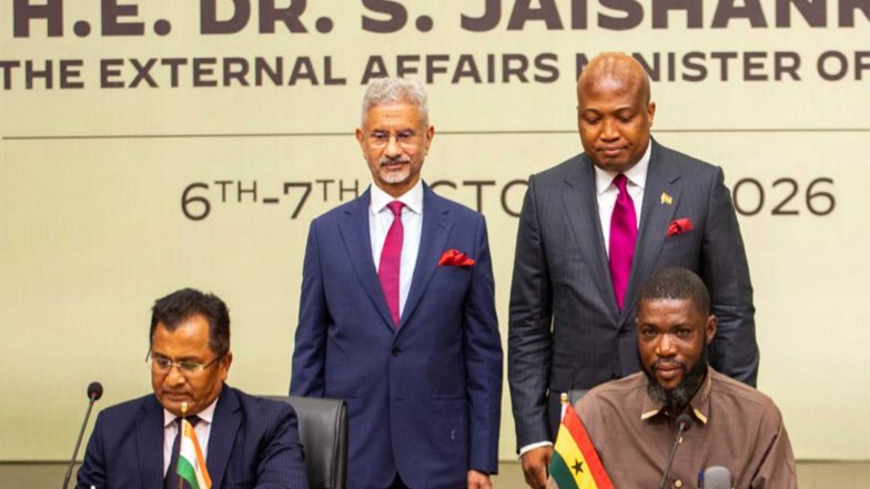 World News | India, Ghana Sign MoUs in Agriculture, Zoological Research to Take Forward South-South Cooperation During Jaishankar's Visit