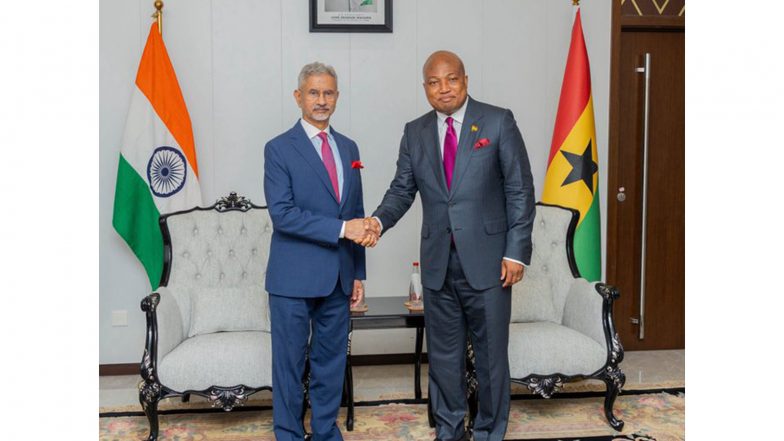 World News | EAM Jaishankar Meets Ghana’s FM to Boost Strategic Ties in Trade, Defence, and Technology