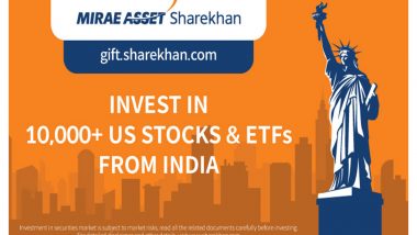 Business News | Mirae Asset Sharekhan Enables Indian Investors to Access Over 10,000 Us Stocks and ETFs Through Gift City