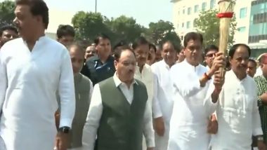India News | Viksit Bharat 2047: BJP Holds 'Seva Jyoti Yatras' as PM Modi Completes 25 Years as Head of Government