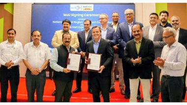 Business News | Blue Dart and NCRTC Sign MoU to Explore Express Parcel Movement on the Delhi-Meerut Namo Bharat Corridor