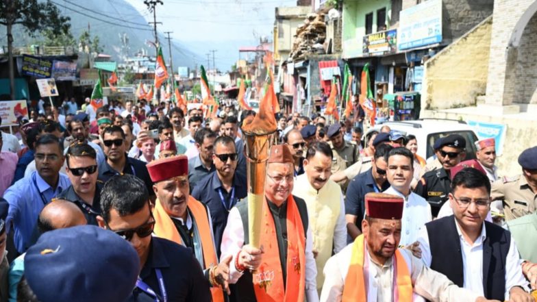 India News | CM Dhami Offers Prayers in Uttarkashi, Announces Vishwanath-Shakti Temple Corridor