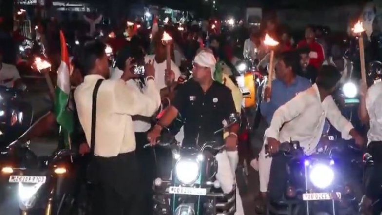 India News | Odisha Bandh: Congress Holds Torch Rally Ahead of Bandh; Police Deploy 150 Officers for Security