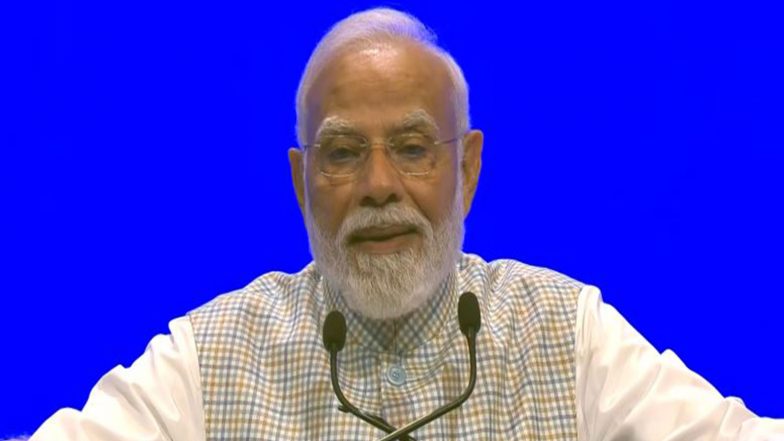 India News | “5G Has Reached Every District”: PM Modi Highlights India’s Digital Transformation, Mobile-enabled Governance at IMC