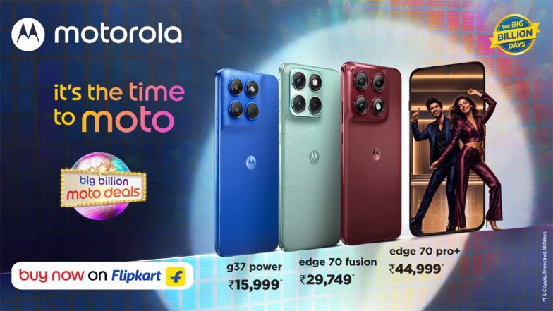 Business News | Motorola’s #BigBillionMotoDeals Are Now Live with Exciting Festive Savings on Edge 70 Series, Moto G37 Power & More