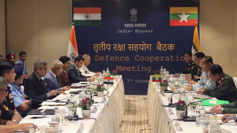 World News | India, Myanmar Discuss Initiatives to Strengthen Defence Cooperation