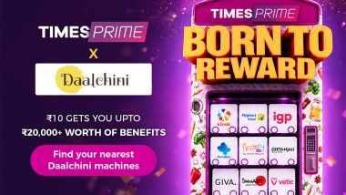 Business News | Times Prime Takes 'Born to Reward' to Daalchini Vending Machines, with Golden Tickets Worth ₹20,000