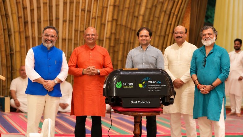 Business News | WARO-C6: Innovative, Scalable Technology by Art of Living-Sri Sri Naisargik, Emerges as a Sustainable Solution for Urban Air Pollution