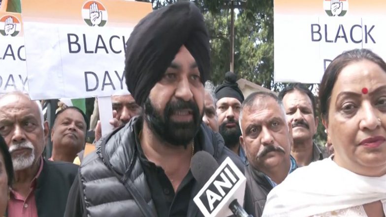 India News | Congress Holds 'black Day' Protest in Shimla over Detention of Rahul Gandhi 