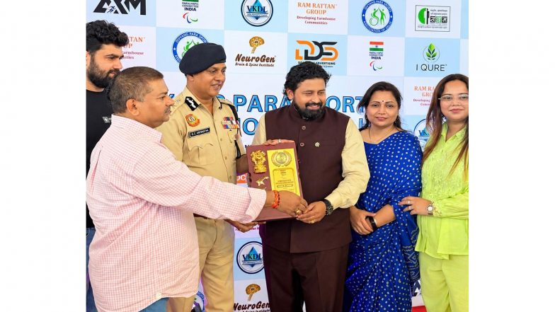 Business News | VKDL Group Chairman V. K. Dubey Honoured at 4th Delhi State Para Swimming Championship; Birthday Marks a Renewed Pledge to Serve & Empower Divyangs