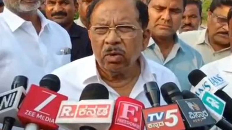 India News | Karnataka Deputy CM Parameshwara Interacts with Farmers After Visiting Drought-affected Fields in Sindhanur Taluk