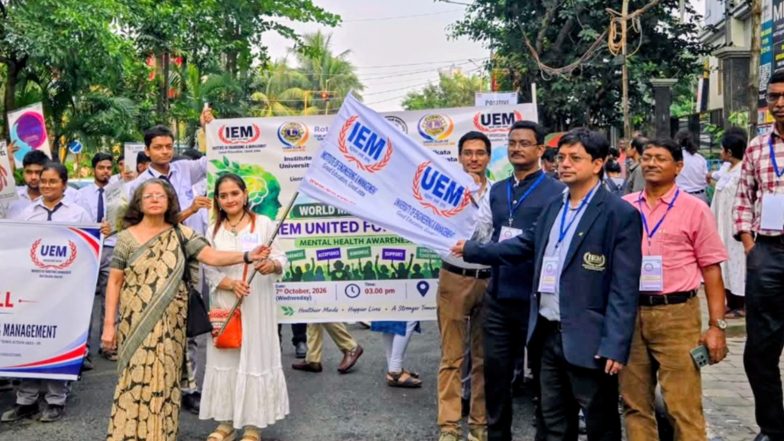 Business News | 1,200 IEM Students, Faculty Join Mental Health Awareness Rally in Kolkata