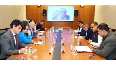 World News | Defence Secretary Rajesh Kumar Singh Meets Greek Dy Minister, German Envoy; Discusses Maritime Cooperation, Defence Ties