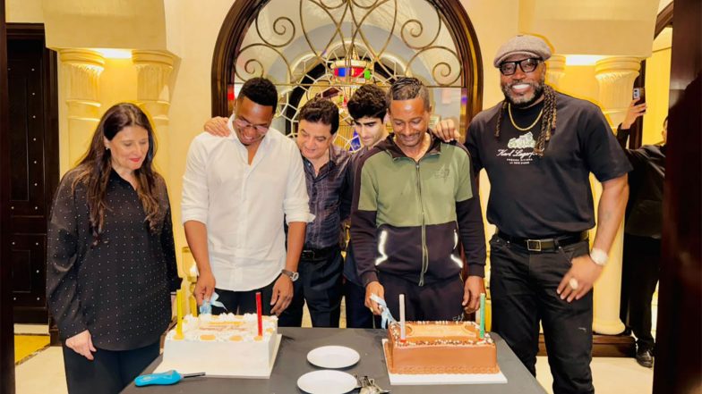 Sports News | West Champions Owner Ajay Sethi Hosts Dwayne Bravo’s Birthday Celebration in Dubai