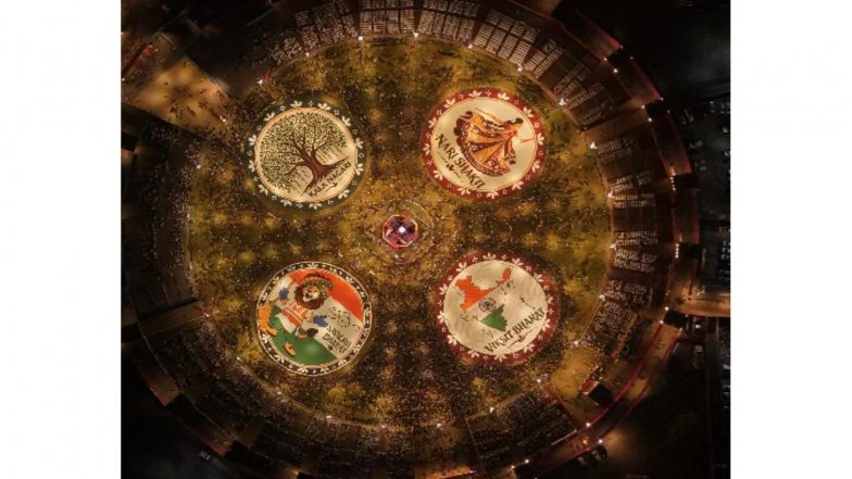 Business News | Vadodara Creates History with 46,818 Participants in Largest Garba Dance