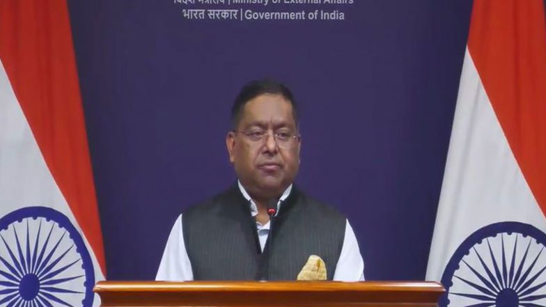 World News | MEA Reiterates Ganga Water Treaty Discussions Held Under Joint Rivers Commission Framework