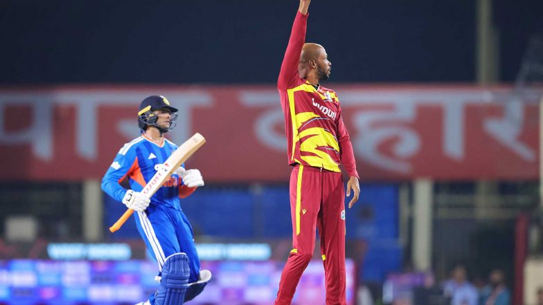 Sports News | Shai Hope Lauds Roston Chase’s Economical Spell as West Indies Beat India in Ranchi T20I