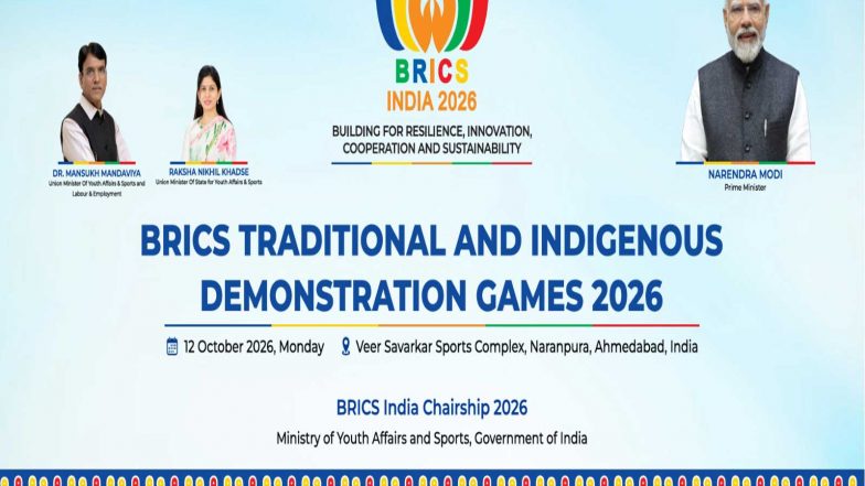 Sports News | BRICS Traditional and Indigenous Demonstration Games 2026 to Be Held in Ahmedabad