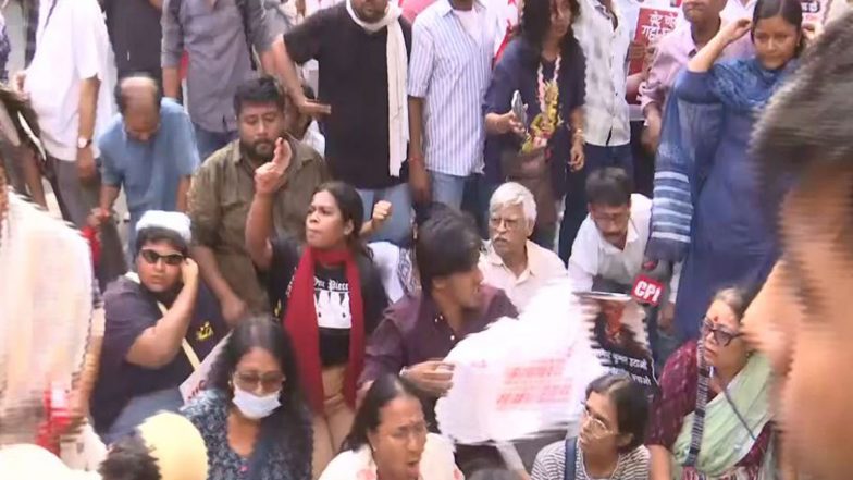 India News | Delhi: AISA, Left Workers Stage Protest Outside BJP Headquarters Demanding CEC Gyanesh Kumar's Resignation