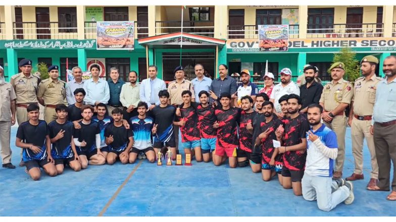 Sports News | J-K Police Organises Kabaddi Tournament in Ramban to Engage Youth, Promote Sports