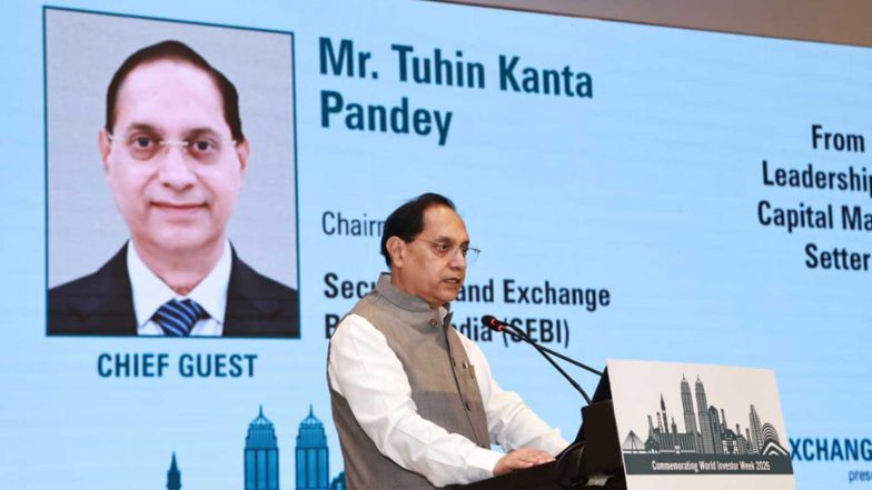 Business News | SEBI to Issue AI, Machine Learning Guidelines Shortly; Eyes Expiry-day Settlement Rules Within a Week : Tuhin Kanta Pandey