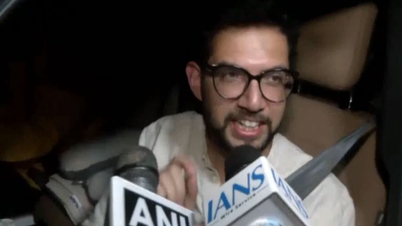 India News | Shiv Sena (UBT) Leader Aaditya Thackeray Calls Detentions ‘dictatorship’, Targets BJP Amid Anti-CEC Protest