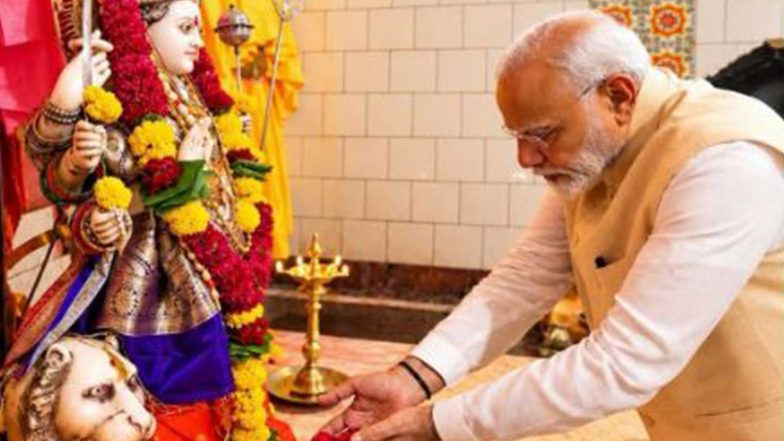 India News | PM Modi Extends Navratri Greetings as Devotees Offer Prayers Across India