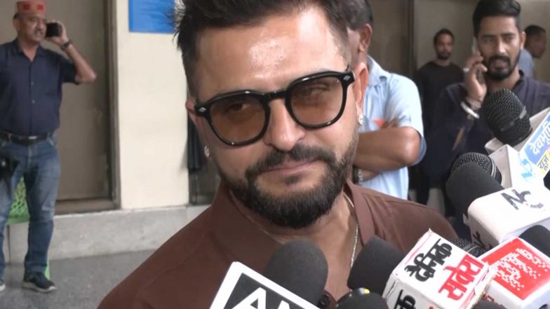 Sports News | Suresh Raina Visits Kangra’s Bajreshwari Temple with Family on First Day of Navratri