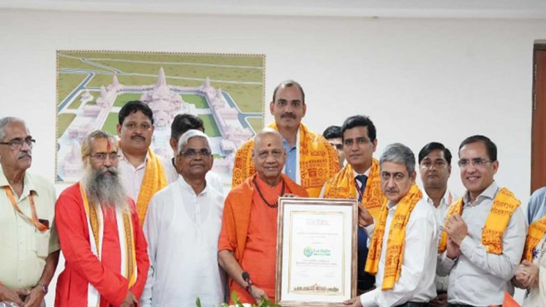 India News | Ayodhya Ram Temple Gets FSSAI's 'Eat Right Place of Worship' Certification
