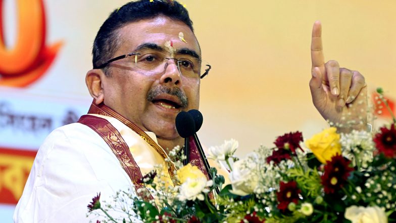 India News | West Bengal CM Suvendu Adhikari Inaugurates Santosh Mitra Square Durga Puja in Kolkata