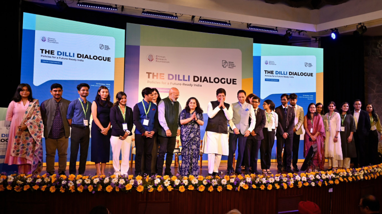Business News | Piyush Goyal Engages with Youth, Highlights India’s Resilience and Growth Trajectory Despite Global Headwinds