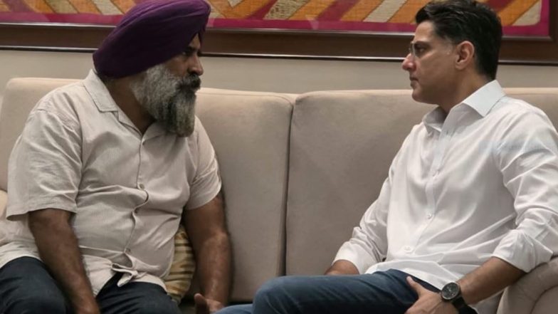 India News | Punjab Congress Chief Pargat Singh Meets Sachin Pilot in Delhi, Discusses Political Situation of Punjab
