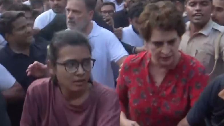 India News | Rahul, Priyanka Lead INDIA Bloc March to Supreme Court, to Petition Against SIR & CEC