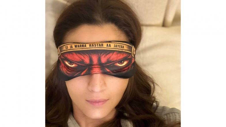 Entertainment News | Alia Bhatt Sports ‘Tumbbad’ Eye Mask as Film Completes 8 Years, Congratulates Team