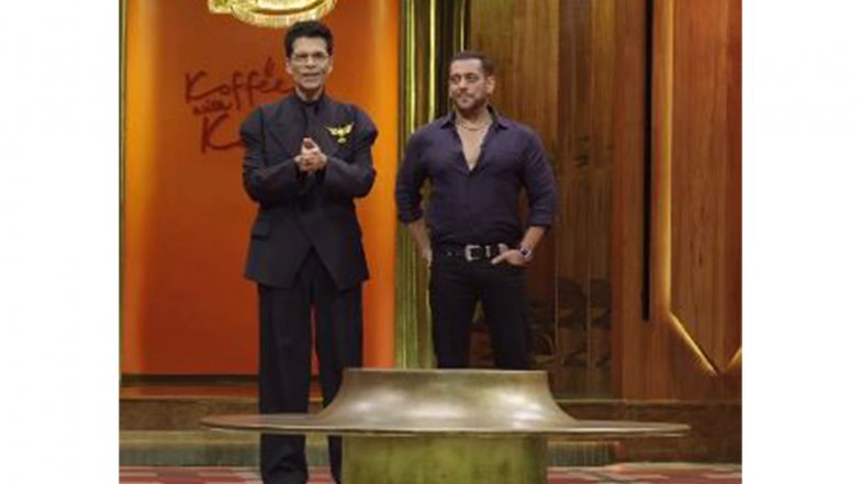 Entertainment News | Superstar Salman Khan to Open Final Season of Karan Johar's Talk Show 'Koffee with Karan' 