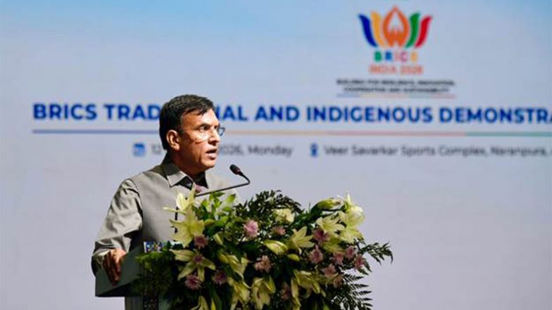 Sports News | Mansukh Mandaviya Highlights Sports' Role in Nation-building at BRICS Traditional Games in Ahmedabad