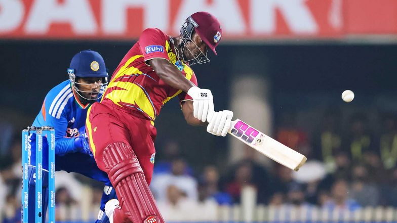 Sports News | Rovman Powell, Sherfane Rutherford Handed ICC Reprimands After Second T20I Against India