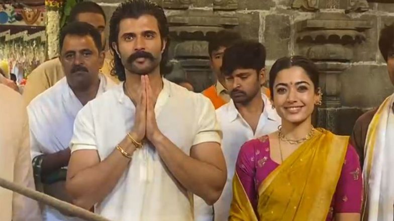 Entertainment News | Vijay Deverakonda, Rashmika Mandanna Offer Prayers at Tirumala Temple