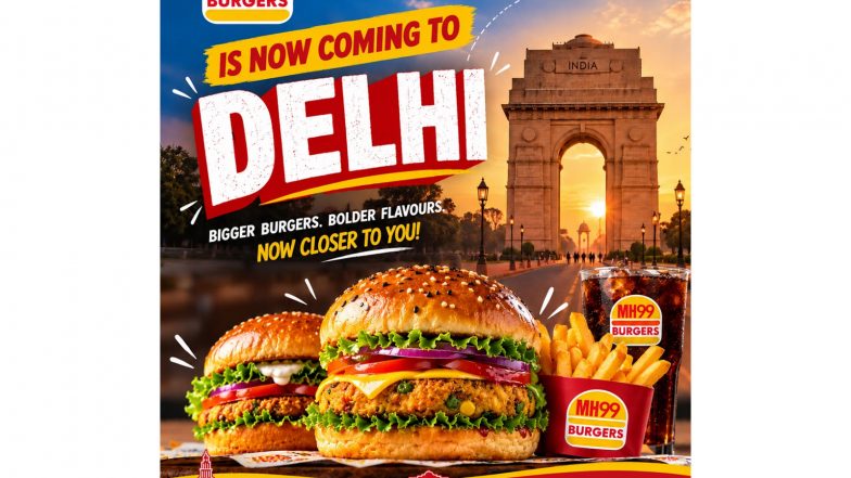 Business News | MH99 Burgers Set to Enter Delhi Market After Expanding Across Mumbai, Pune and Bengaluru