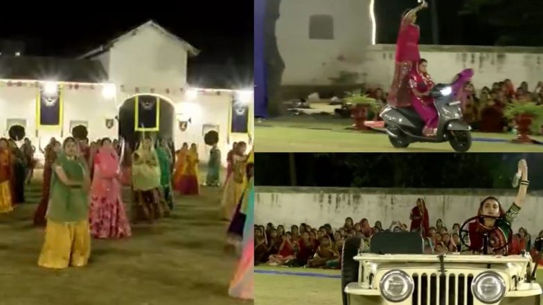 Entertainment News | Fearless and Fierce: Khatriya Rajput Women Celebrate Navratri with Traditional Sword Dance in Gujarat