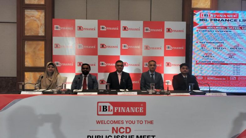 Business News | IBL Finance Limited Proposes a Public Issue of Secured, Rated, Listed, and Redeemable NCDs Aggregating Up to Rs 50 Crore