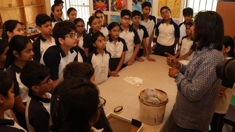 Business News | Neerja Modi School Organises Dabu Printing Workshop to Introduce Students to Rajasthan’s Rich Textile Heritage