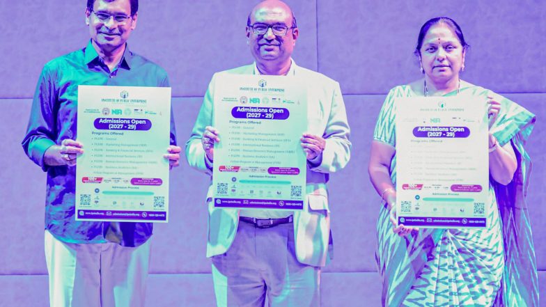 Business News | IPE Hyderabad Opens Admissions for 2027-29 PGDM Programmes, Launches Poster and Information Brochure